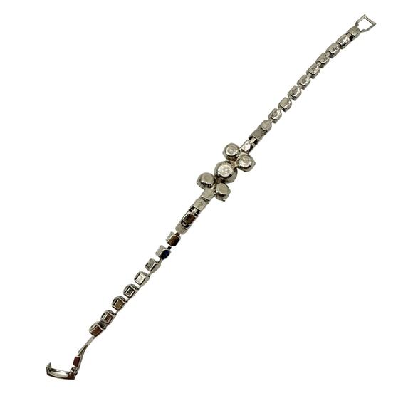 vintage Smart Set Coro single strand clear Rhinestones Bracelet costume jewelry - Picture 9 of 9